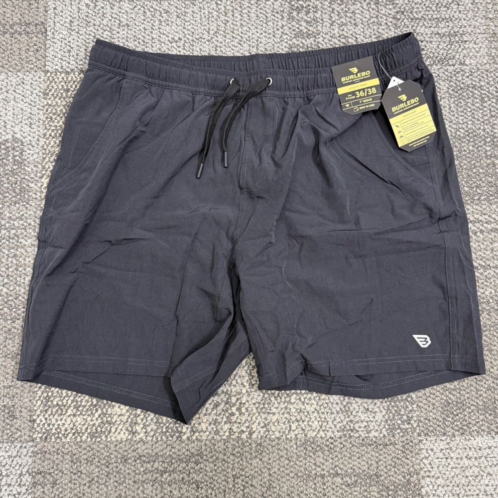 Burlebo Athletic Short Mens XL 36/38 7 Inch Inseam Camo Liner Stretch